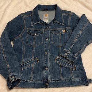 CarHartt women’s jean jacket sz Large